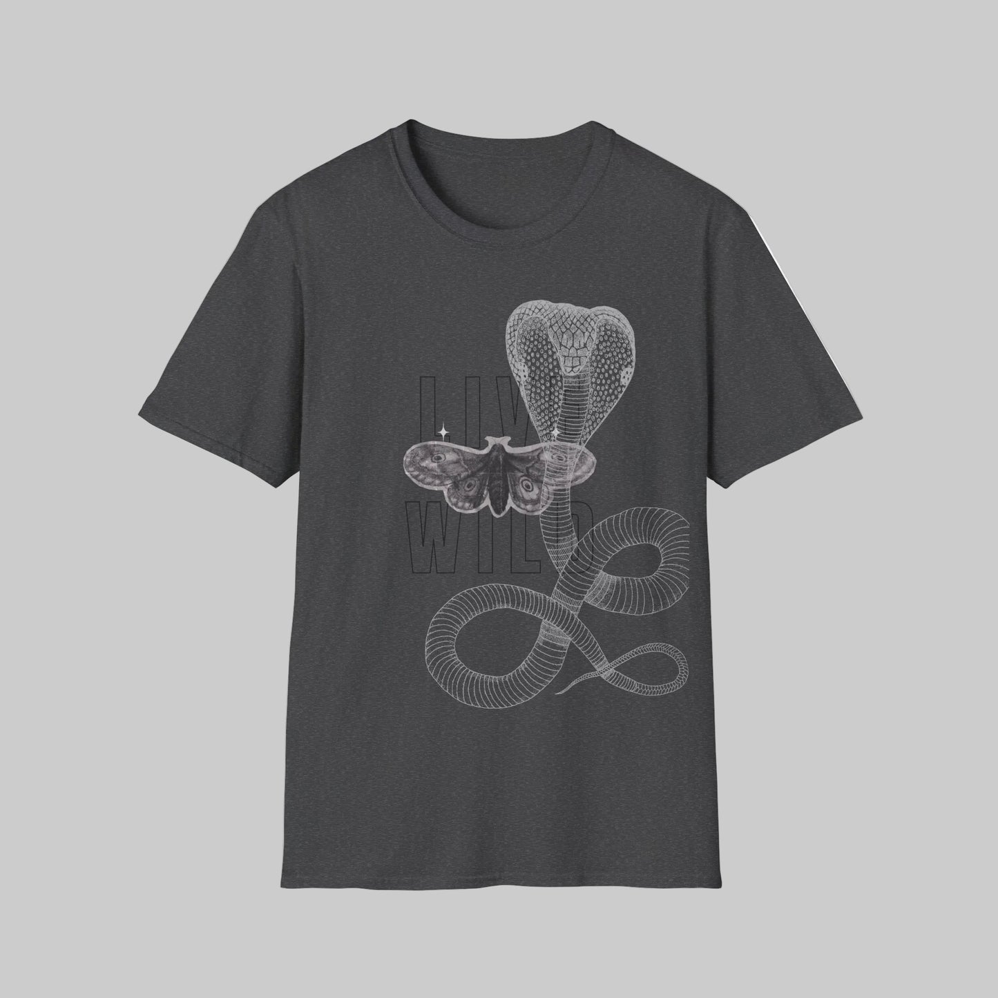 Live Wild Moth Graphic T-Shirt
