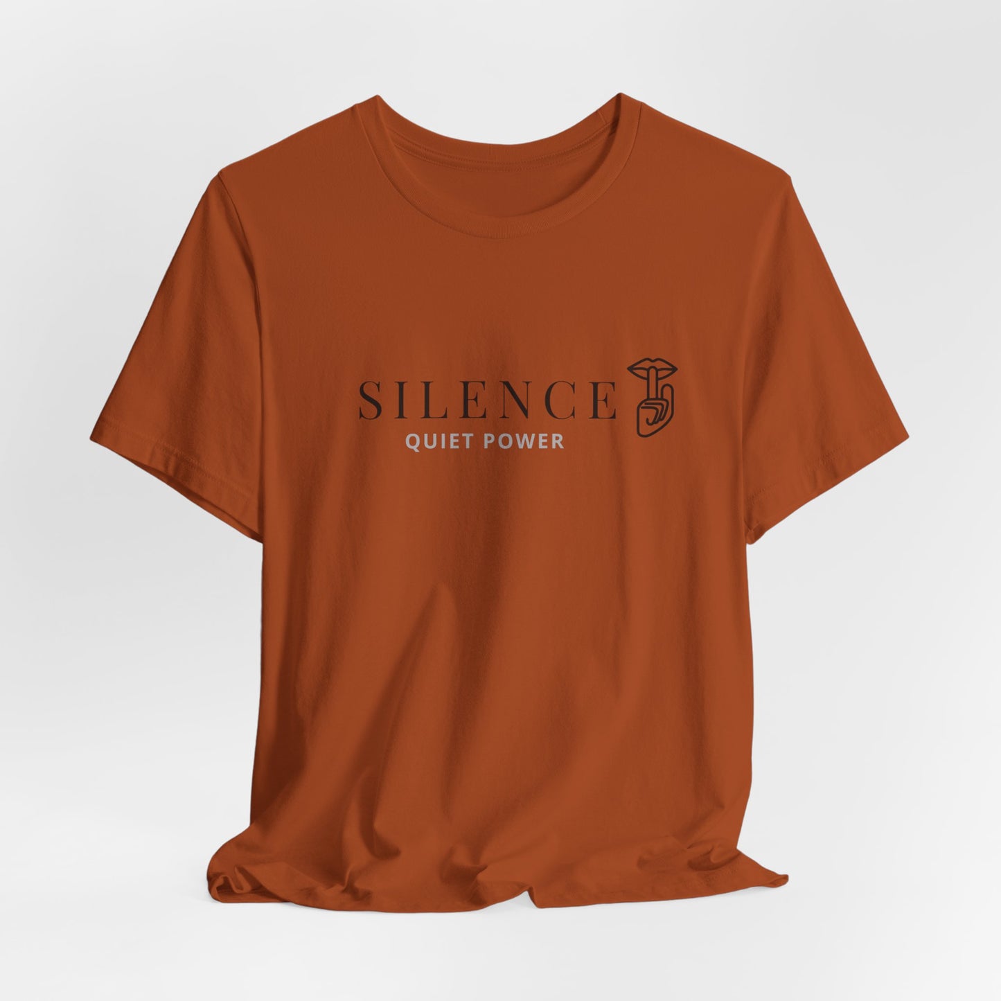 Silence Quiet Power tee | Minimalist typography shirt