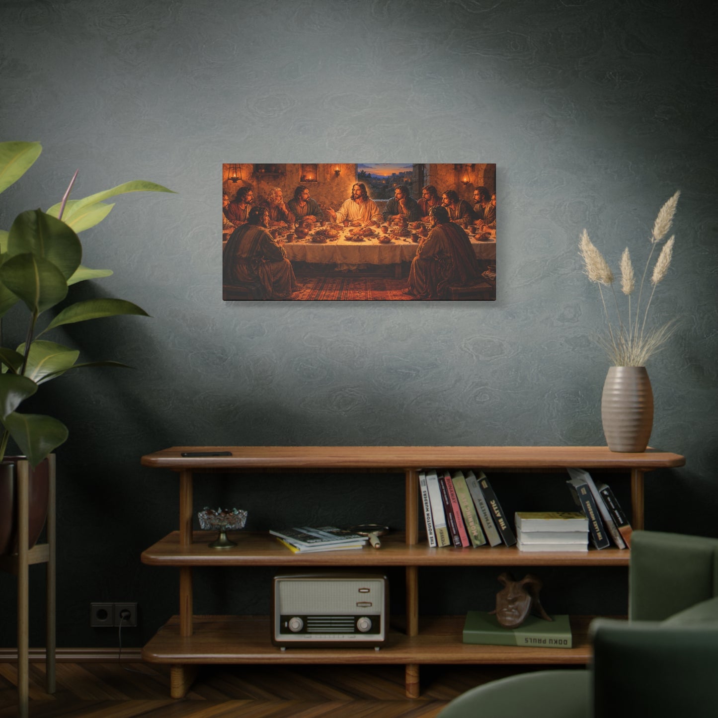 The Last Supper Matte Canvas Wall Art – Stretched 1.25" Religious Painting Print