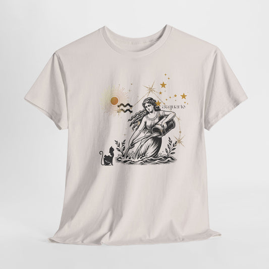 Astrology-Themed Unisex Heavy Cotton Tee, Zodiac T-Shirt, Horoscope Shirt, Everyday Casual Wear, Unique Gift for Astrology Lovers