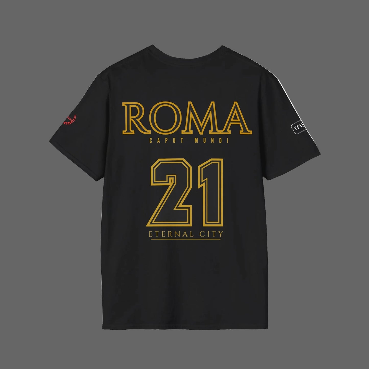 T-Shirt — '21 SPQR' Roman Vintage Chest Logo Tee