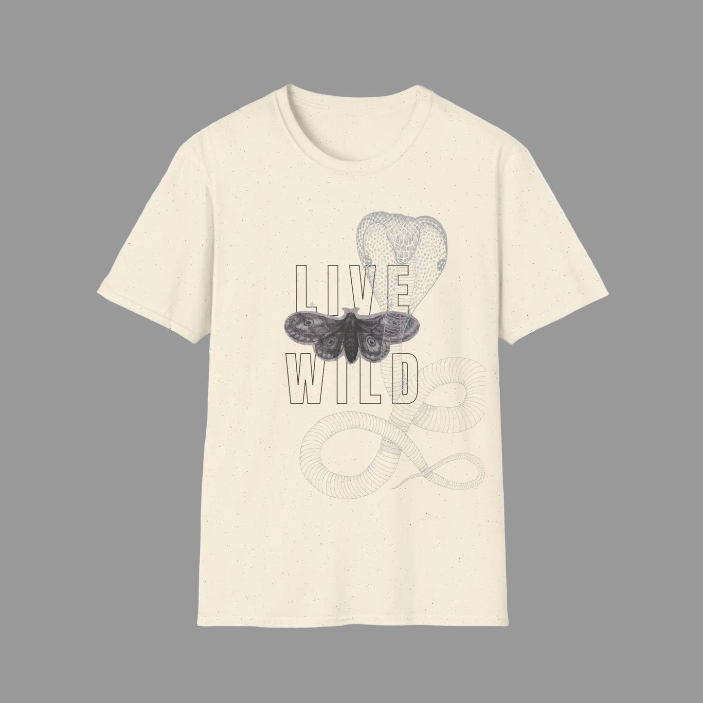 Live Wild Moth Graphic T-Shirt