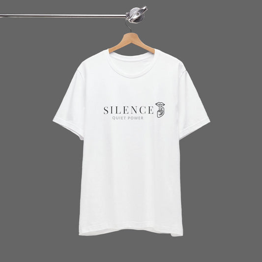 Silence Quiet Power tee | Minimalist typography shirt