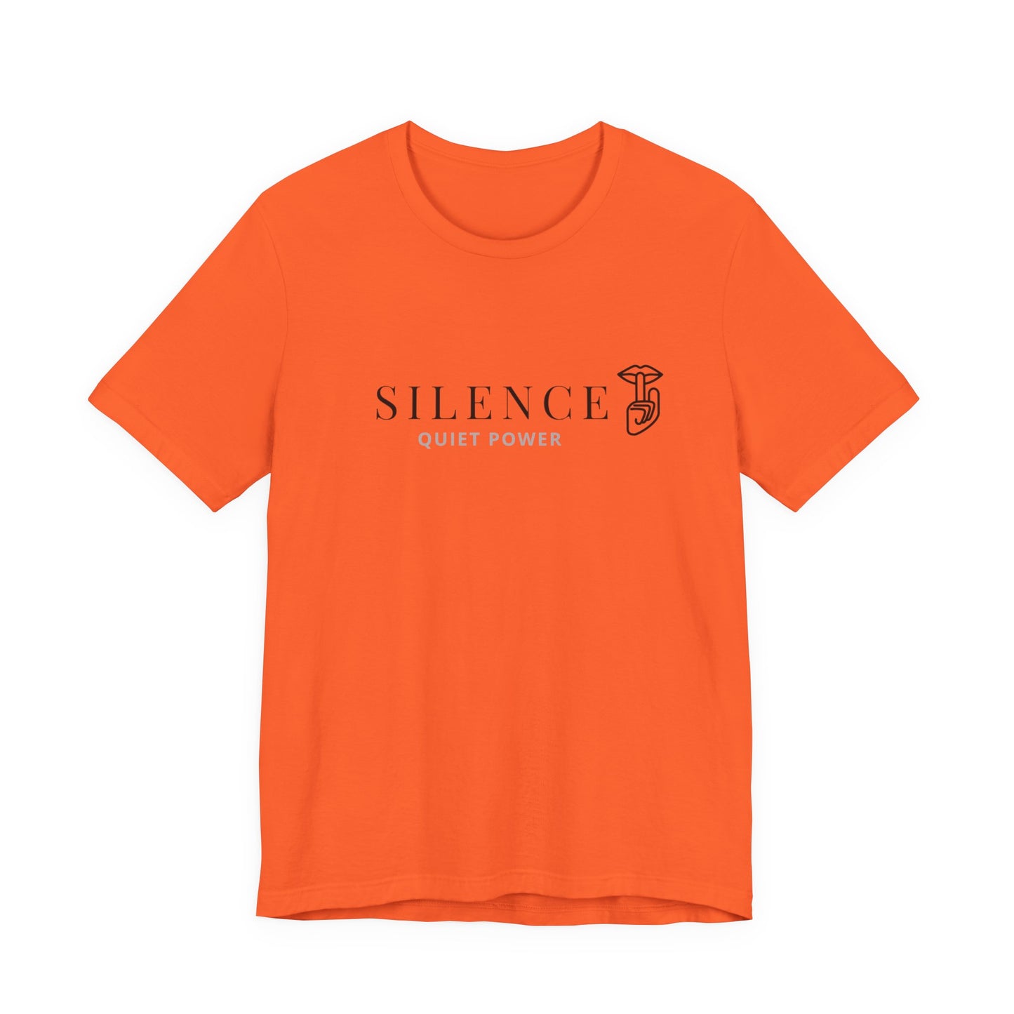 Silence Quiet Power tee | Minimalist typography shirt