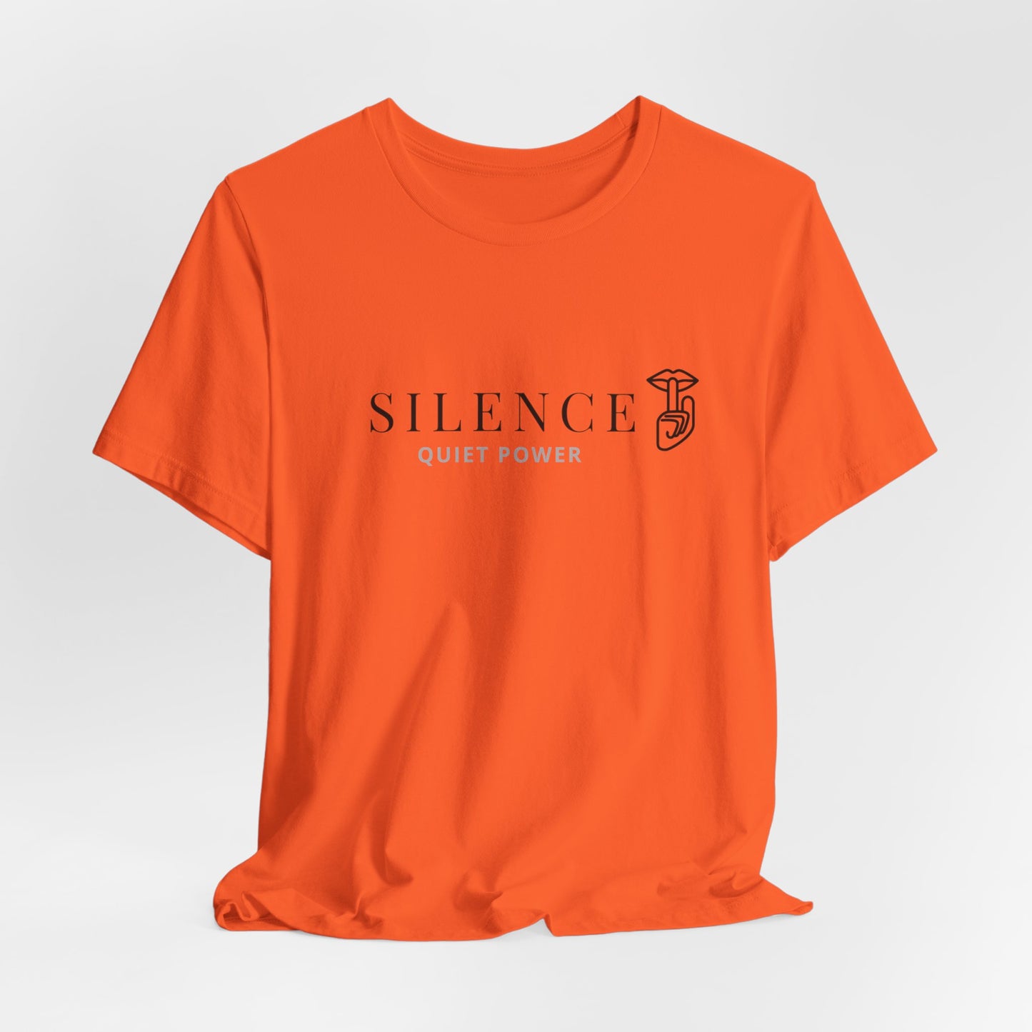 Silence Quiet Power tee | Minimalist typography shirt