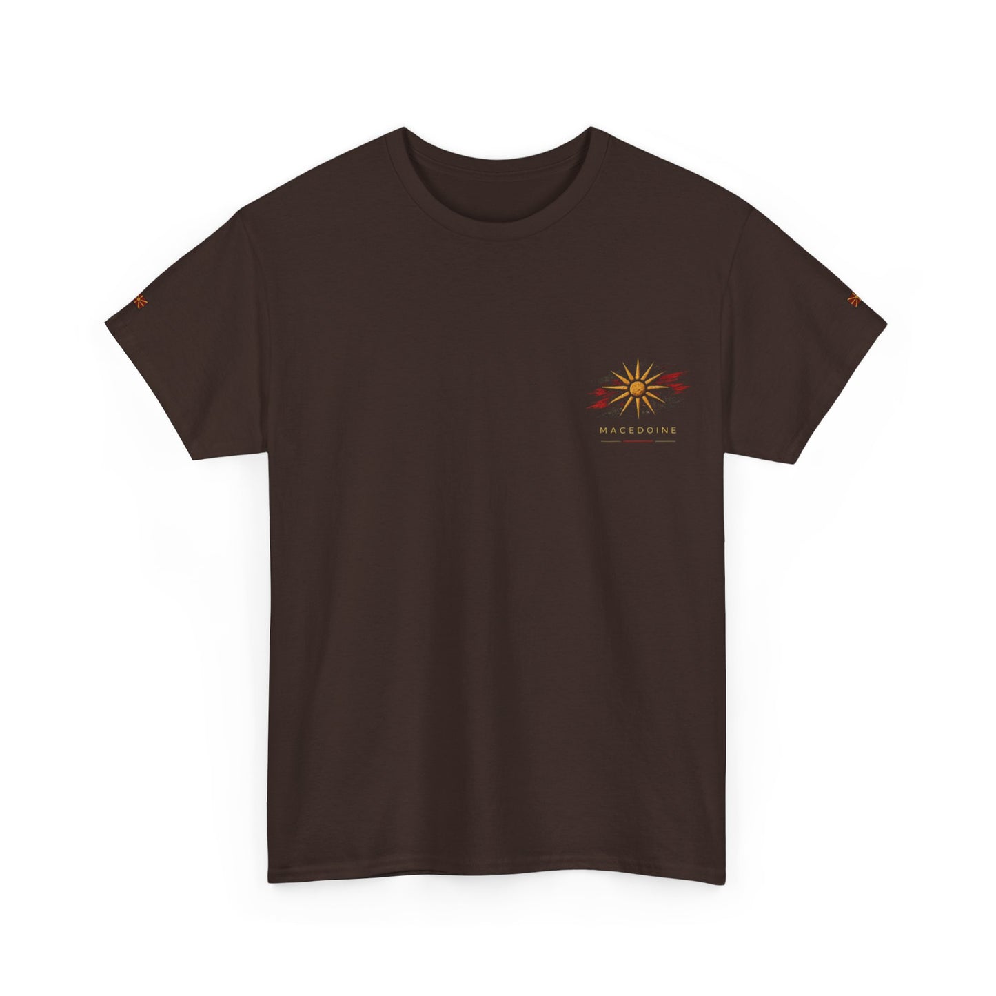 Macedoine Graphic Tee — Sunburst Map Backprint T‑Shirt