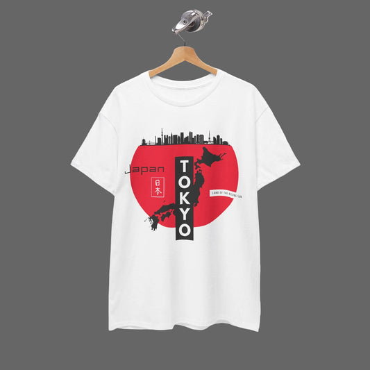 Tokyo Japan Skyline T-Shirt -  Modern Japanese Streetwear | Land of the Rising Sun Graphic Tee