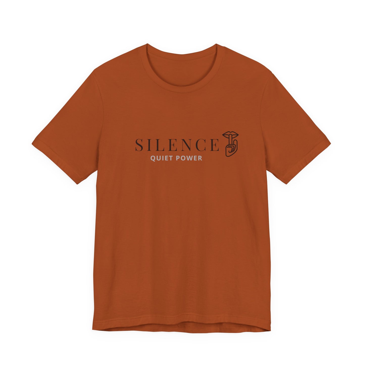 Silence Quiet Power tee | Minimalist typography shirt