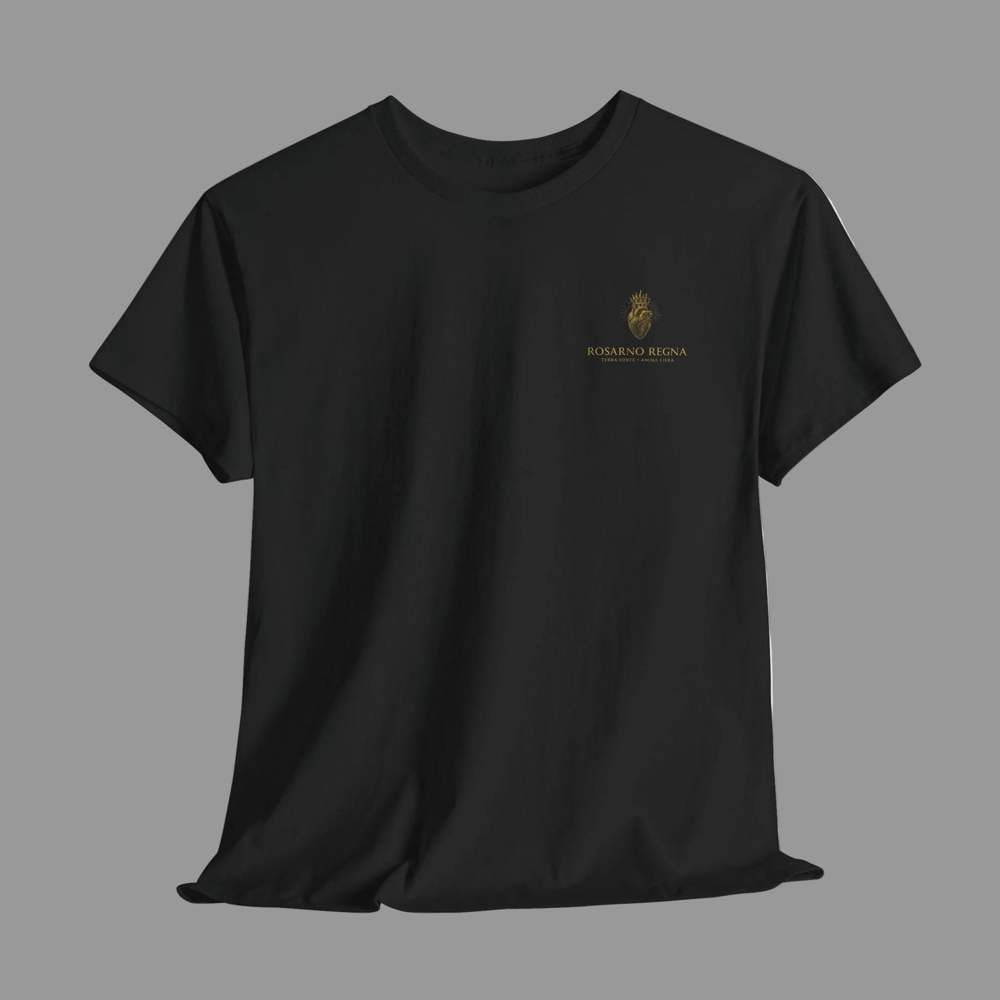 Calabria Heritage Tee — Vintage Map & Mythic Statue Graphic T-Shirt