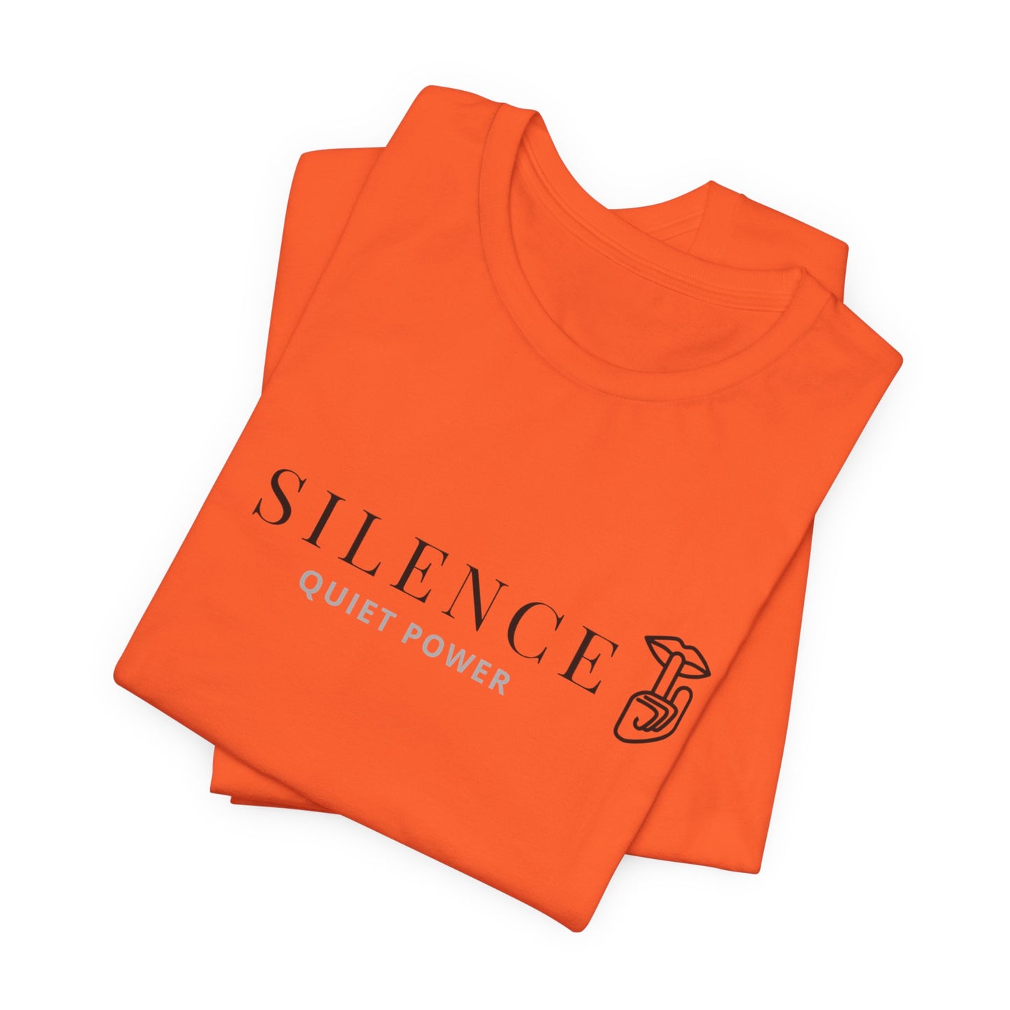 Silence Quiet Power tee | Minimalist typography shirt