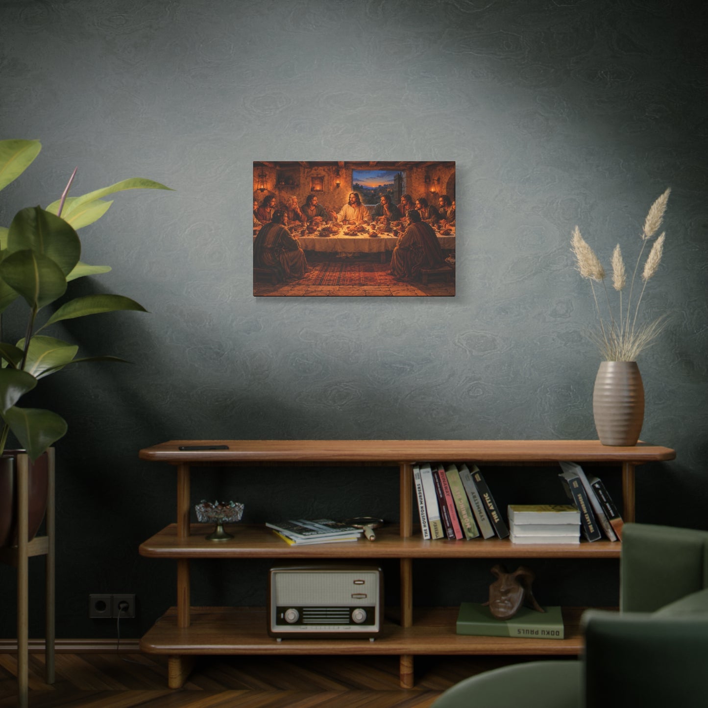 The Last Supper Matte Canvas Wall Art – Stretched 1.25" Religious Painting Print