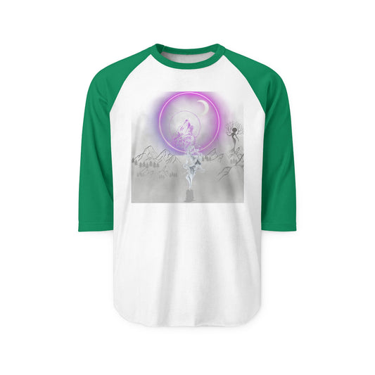 Mystic Moonlight Raglan Shirt — Neon Crescent Astral Design