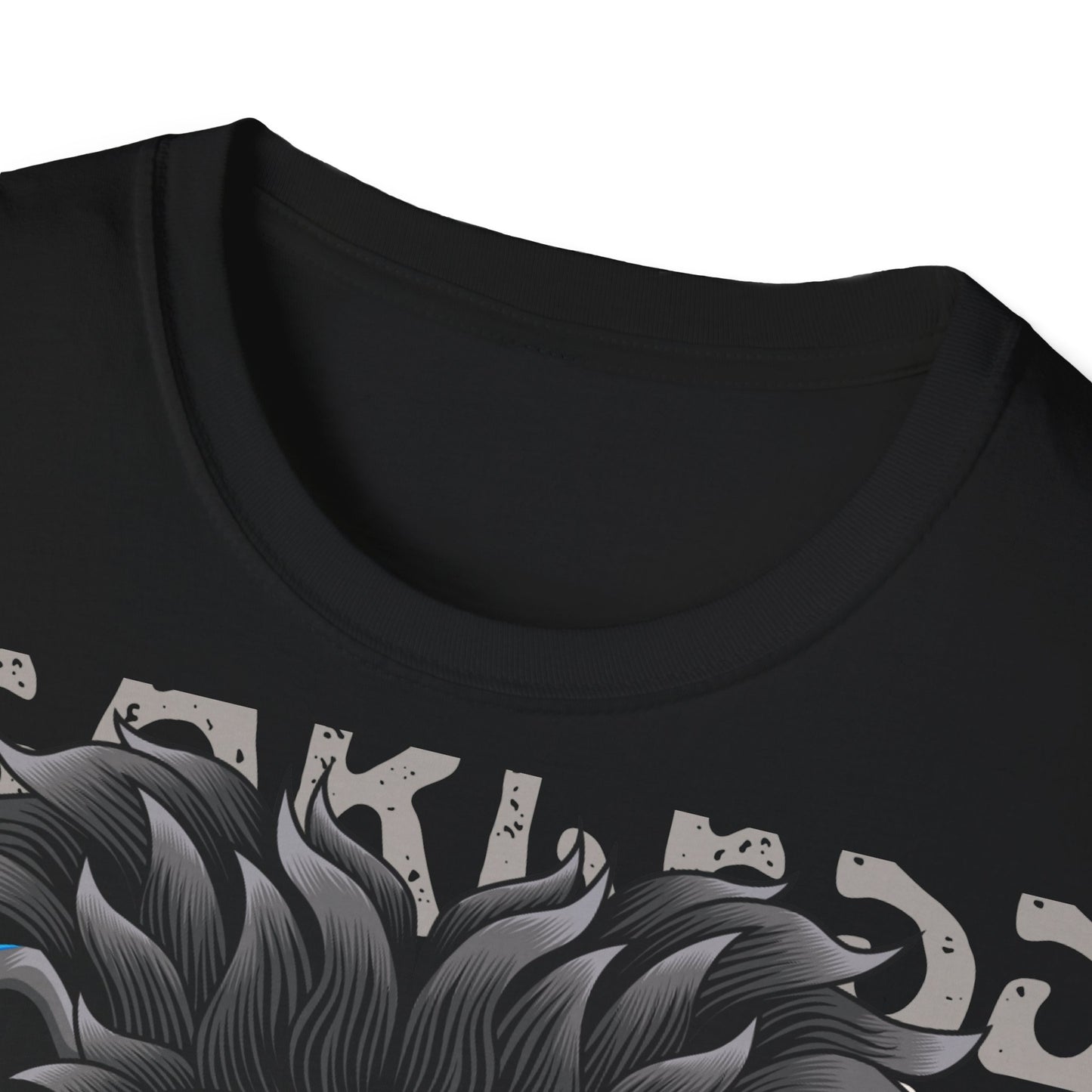 Fearless Lion T-Shirt — Blue Gradient Mane Graphic Tee