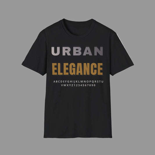Urban Elegance T-Shirt — Modern Typography Graphic Tee