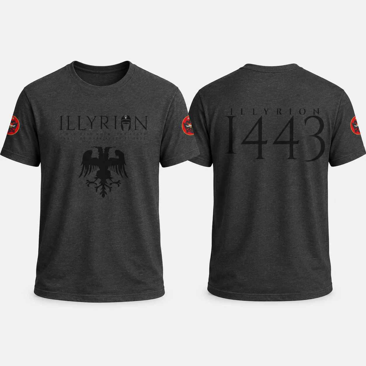 Illyrian 1443 Eagle T‑Shirt — Historical Crest Tee