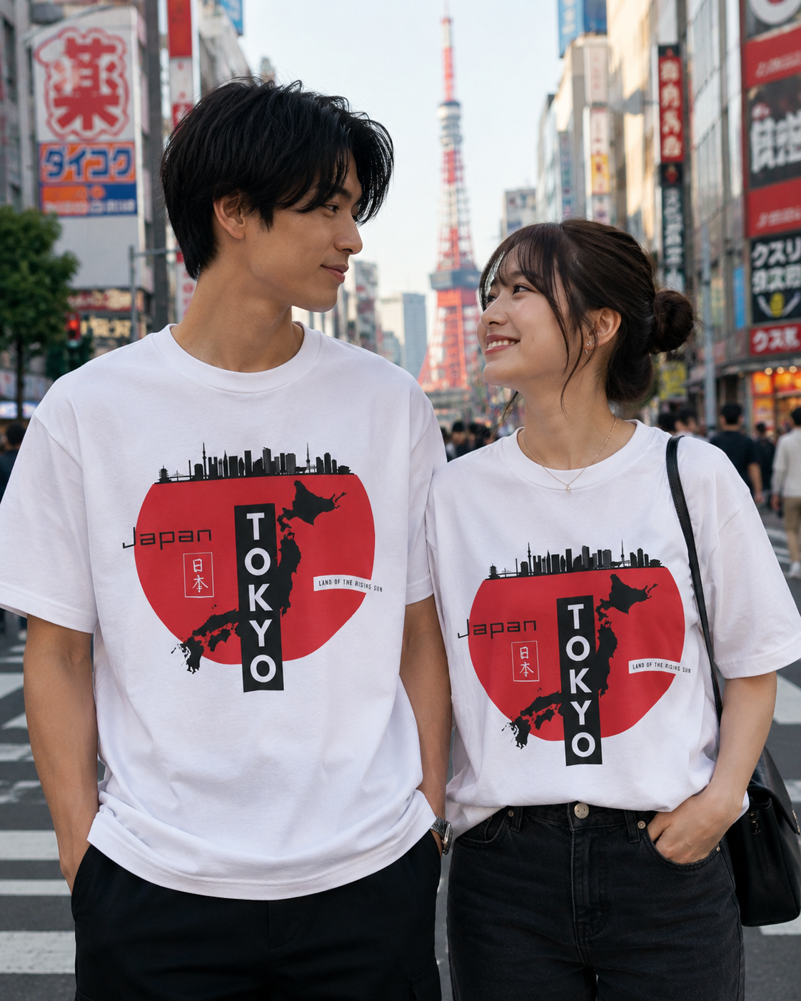 Tokyo Japan Skyline T-Shirt -  Modern Japanese Streetwear | Land of the Rising Sun Graphic Tee